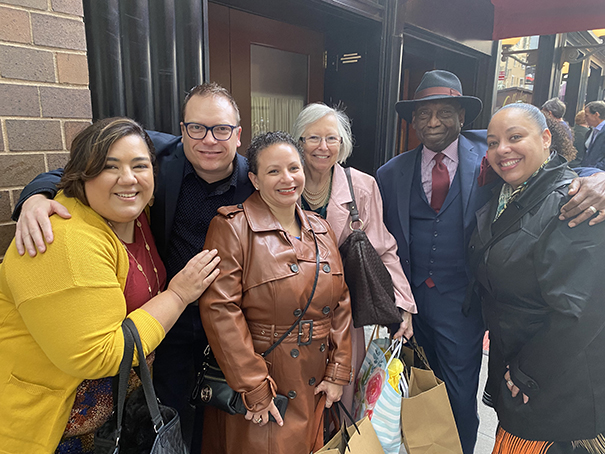 Friend Pat and her family in NYC