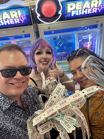 Niece Samantha at NJ boardwalk